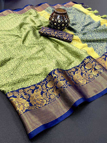 Copper Silk Rin184 Dil-Peacock Silk Sarees  Soft Silk Printed Silk Sarees