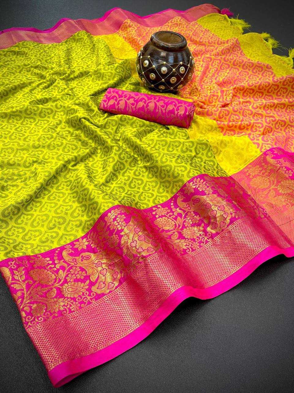 Copper Silk Rin184 Dil-Peacock Silk Sarees  Soft Silk Printed Silk Sarees