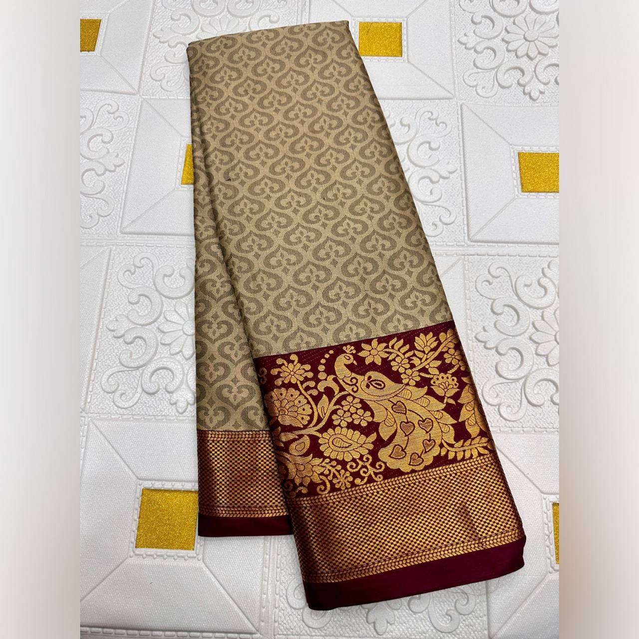 Copper Silk Rin184 Dil-Peacock Silk Sarees  Soft Silk Printed Silk Sarees