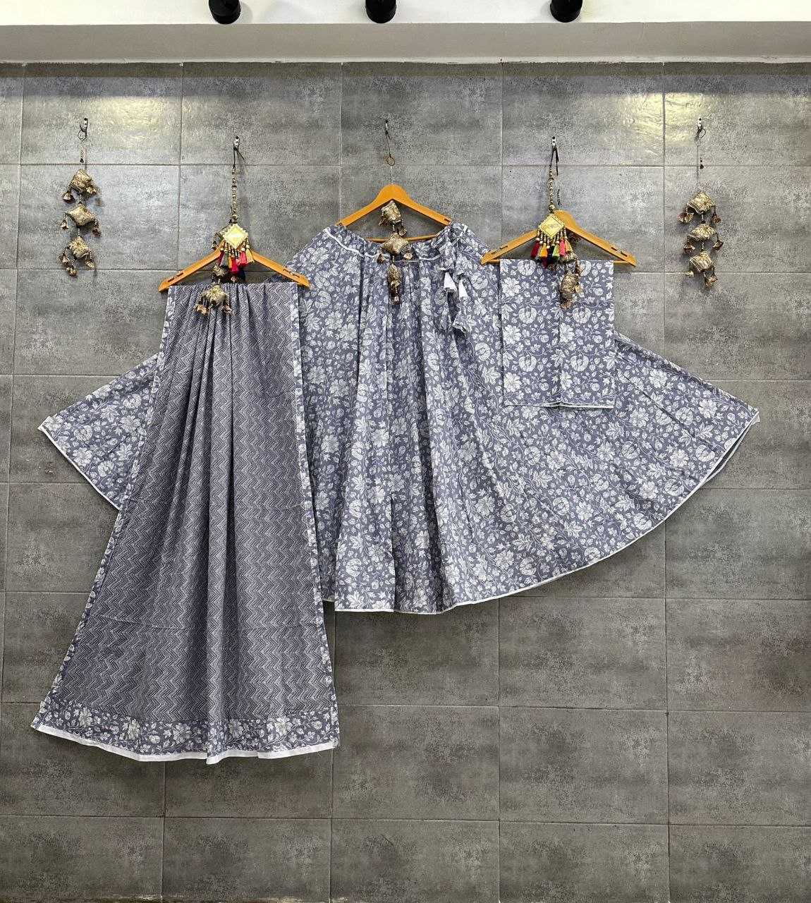 Cotton Cambric Kesh179 Ahb68 Lehengas  Printed Chaniya Choli Simple Lehengas