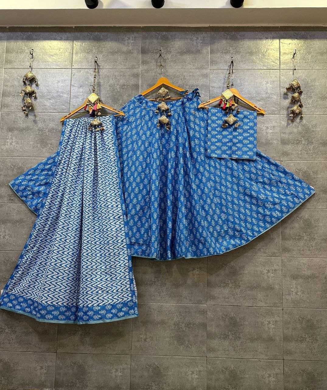 Cotton Cambric Kesh179 Ahb68 Lehengas  Printed Chaniya Choli Simple Lehengas