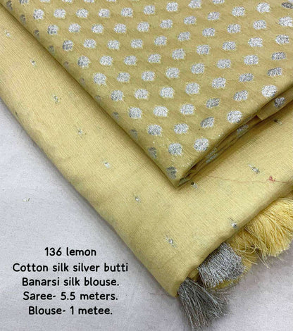 Cotton Kesh118 136 Sarees  Fancy Cotton Linen Butta Sarees