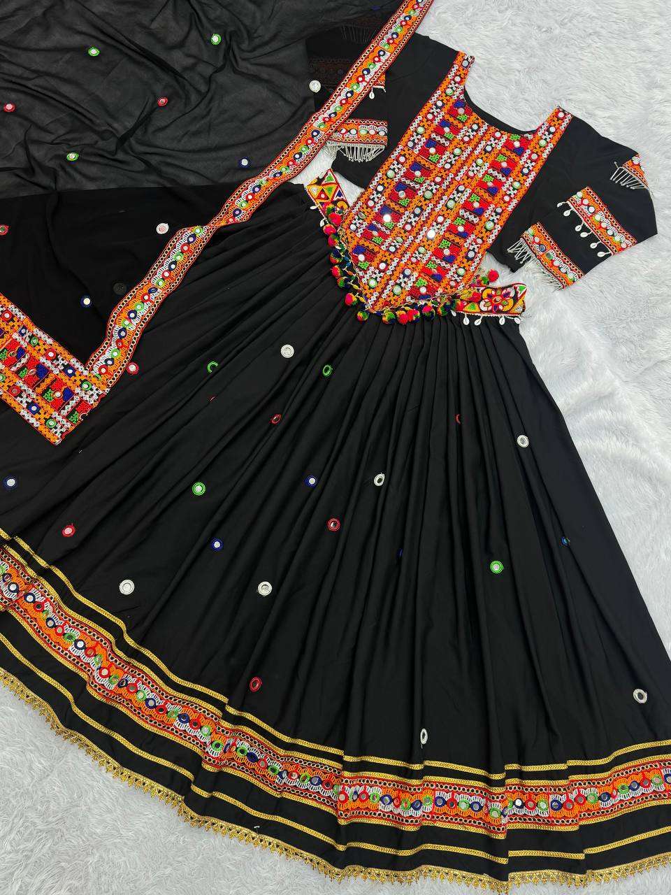 Cotton Kesh157 1653 Lehengas  Traditional Embroidered Navratri Chaniya Choli Lehengas