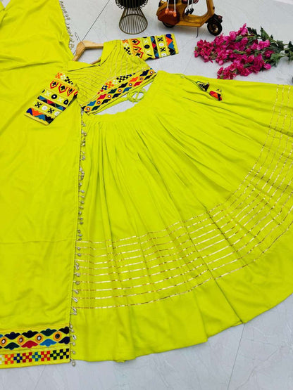 Cotton Kesh158 10100 Lehengas  Traditional Embroidery Navratri Chaniya Choli Lehengas