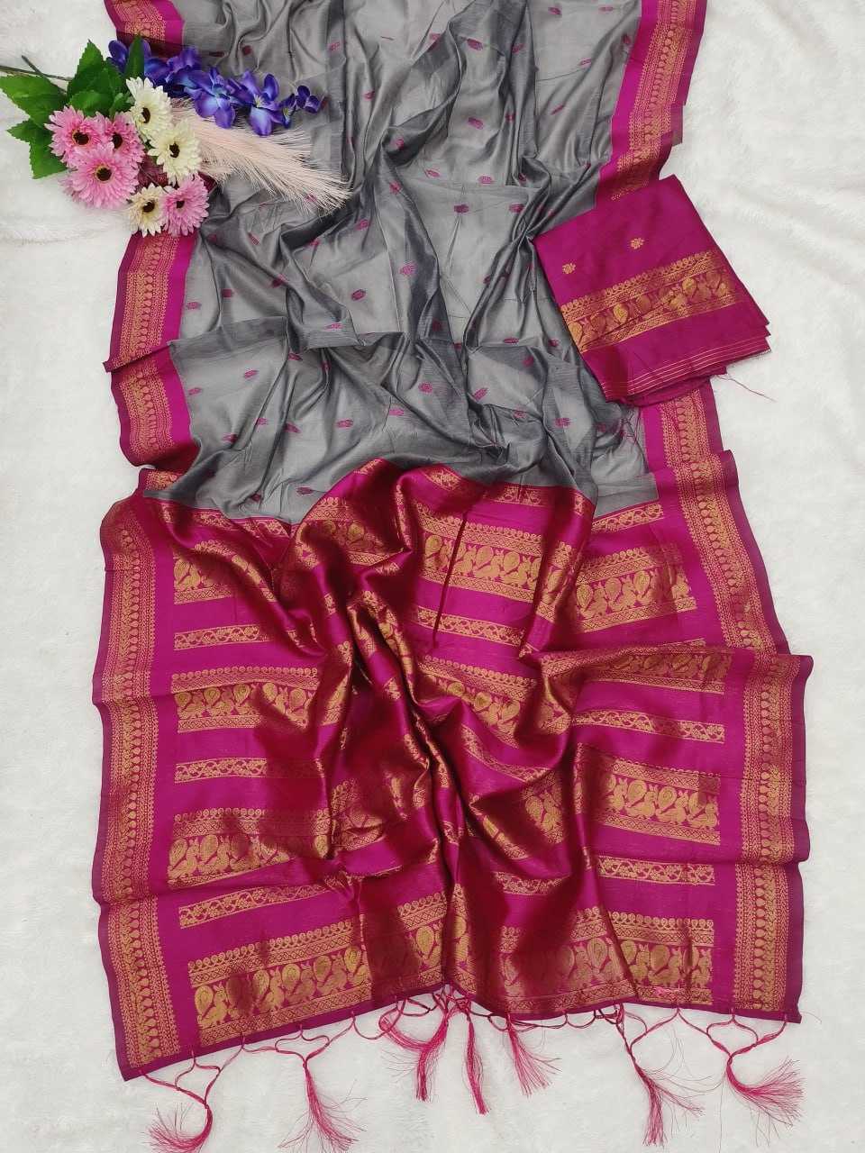 Cotton Kesh160 Harnaaz Sarees  Cotton Linen Ladies Zari Border Sarees