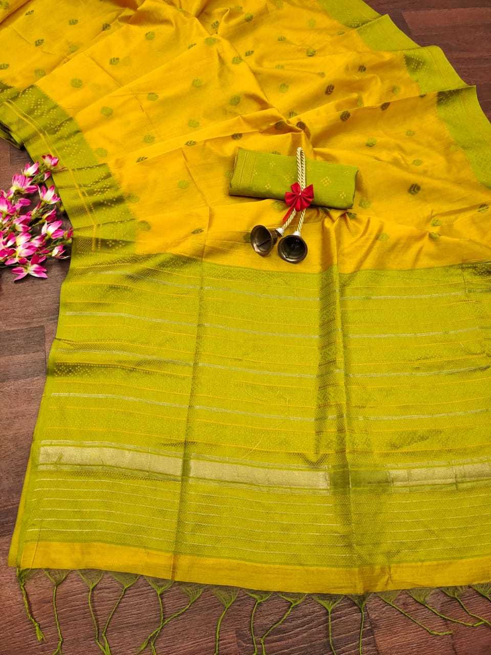 Cotton Kesh171 217 Sarees  Cotton Linen Printed Butta Sarees