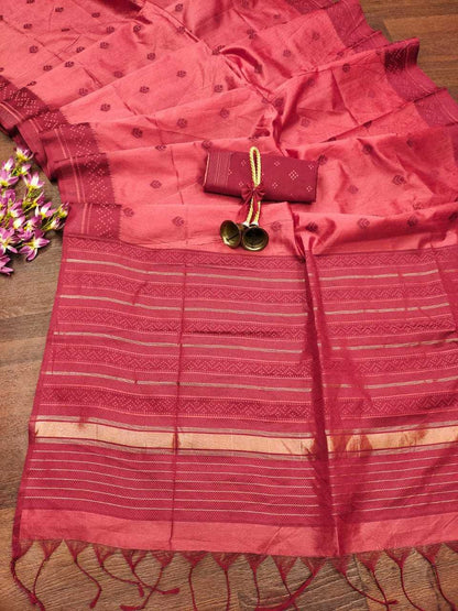 Cotton Kesh171 217 Sarees  Cotton Linen Printed Butta Sarees