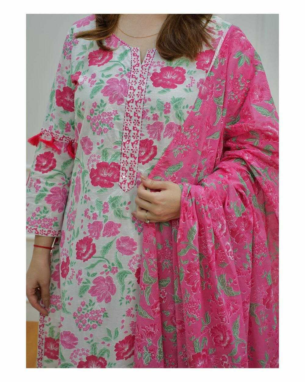 Cotton Kesh179 Ahb70 Suits & Dreeses  Ladies Printed Cotton Long Kurtis Suits