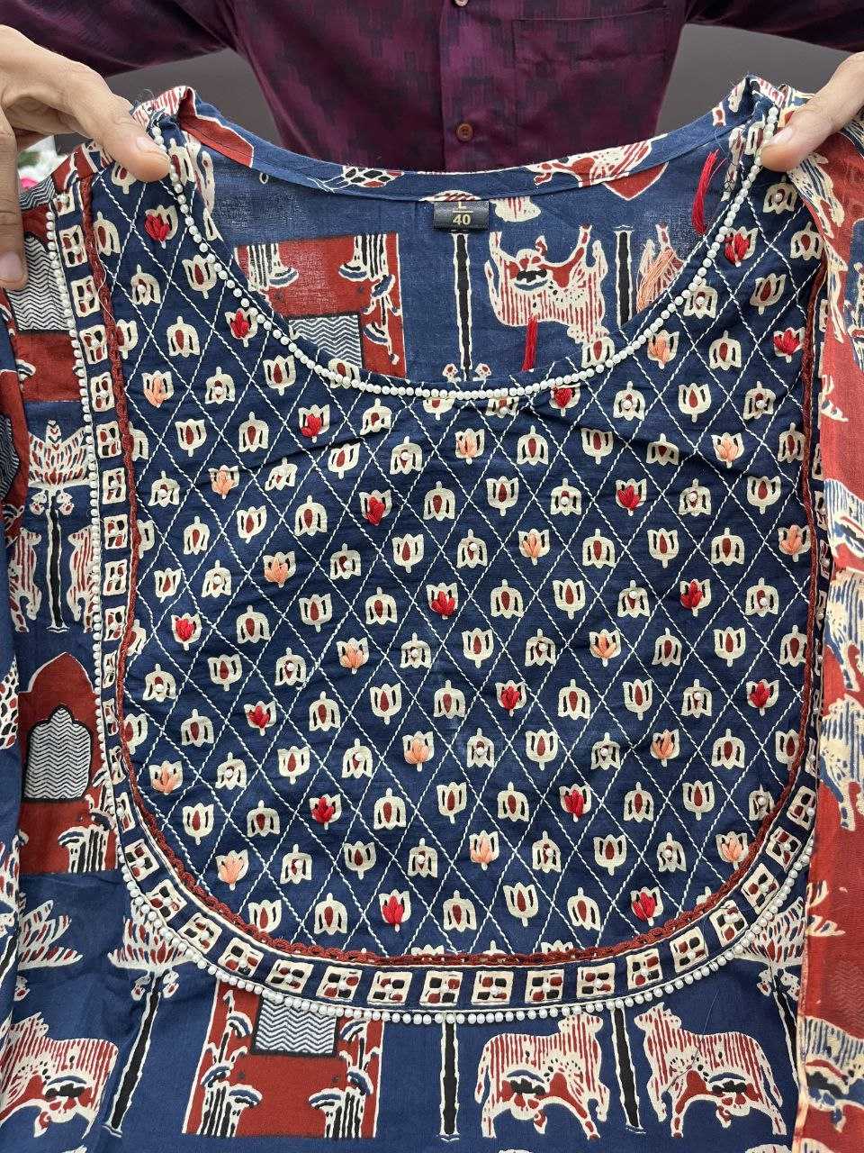 Cotton Kesh209 Bhc09 Suits & Dresses  Printed Cotton Handloon Suit