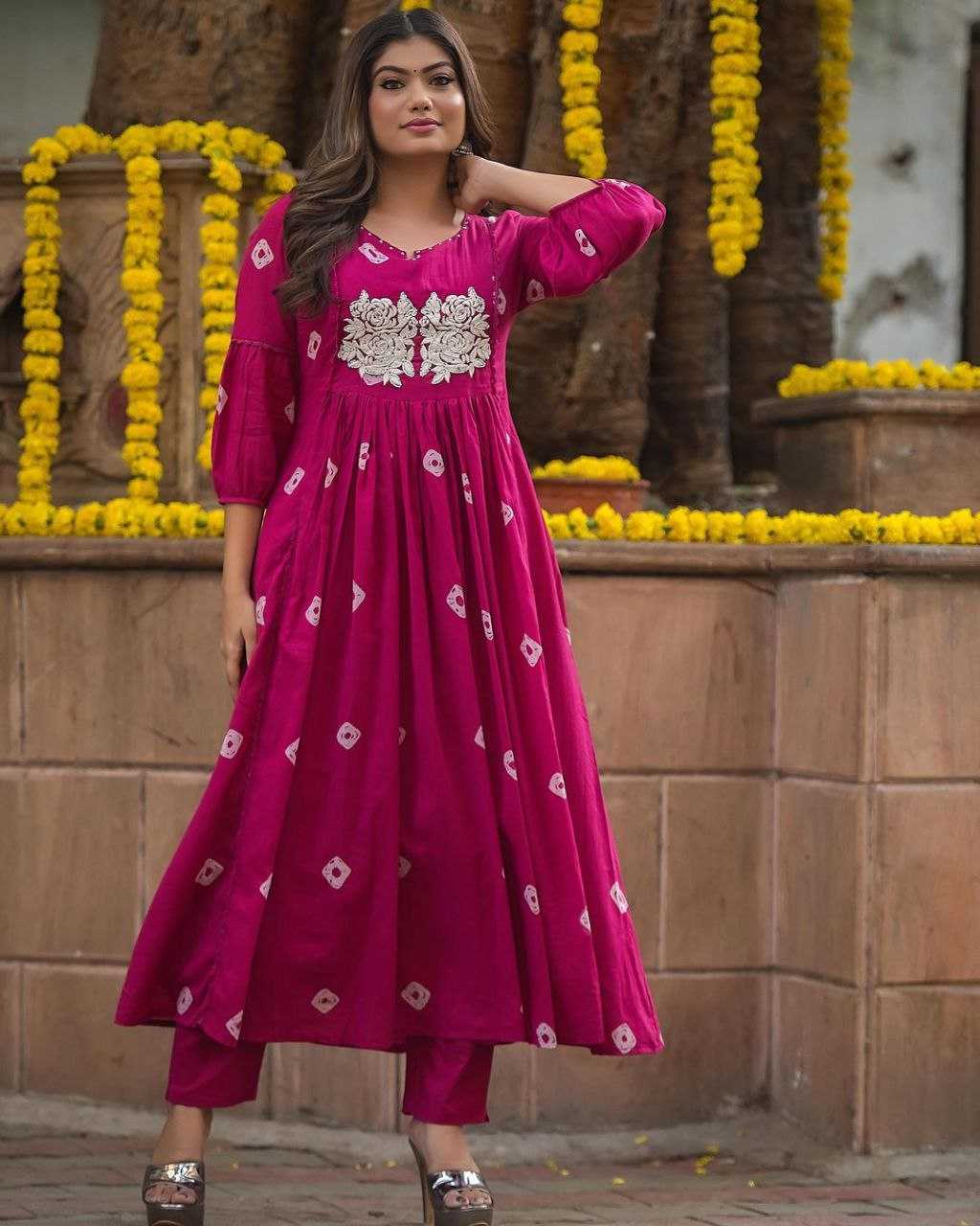 Cotton Kesh209 Bhc11 Kurtis  Embroidered Cotton Prined Kurtis