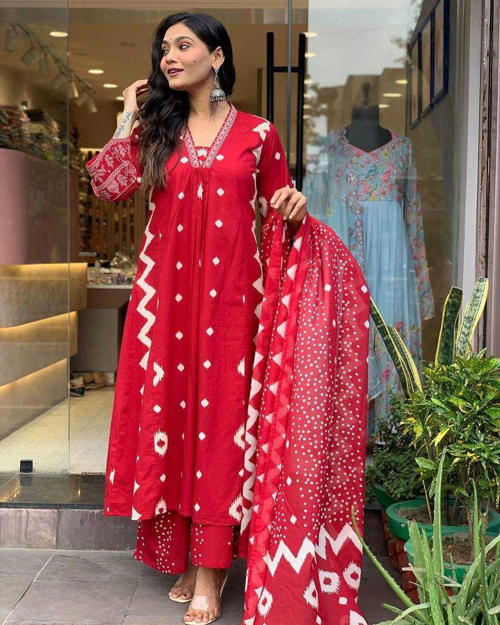 Cotton Kesh211 Ldy100 Suits & Dresses  Cotton Anarkali Ladies Suit