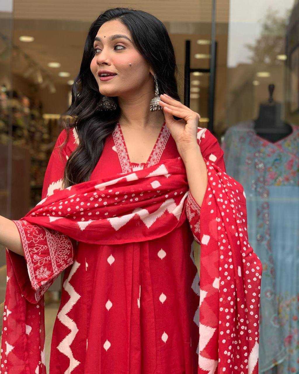 Cotton Kesh211 Ldy100 Suits & Dresses  Cotton Anarkali Ladies Suit