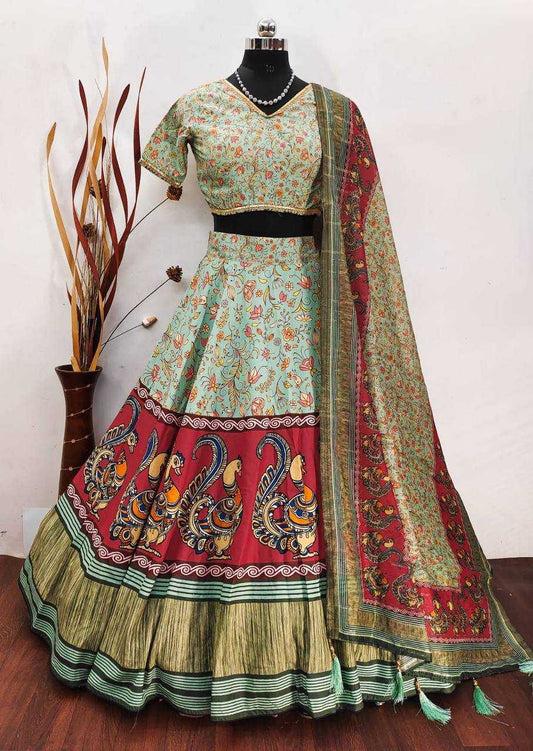 Cotton Kesh211 Ldy62 Lehengas  Traditional Printed Chniya Choli Lehengas