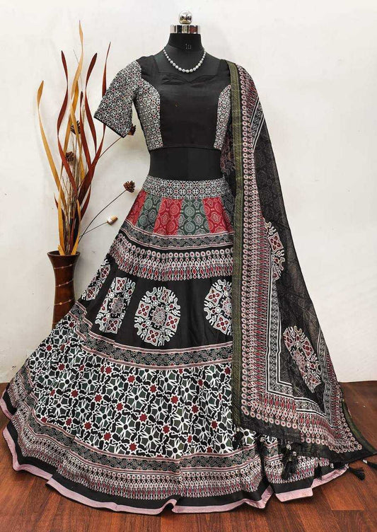 Cotton Kesh211 Ldy69 Lehengas  Traditional Printed Chaniya Choli Lehengas