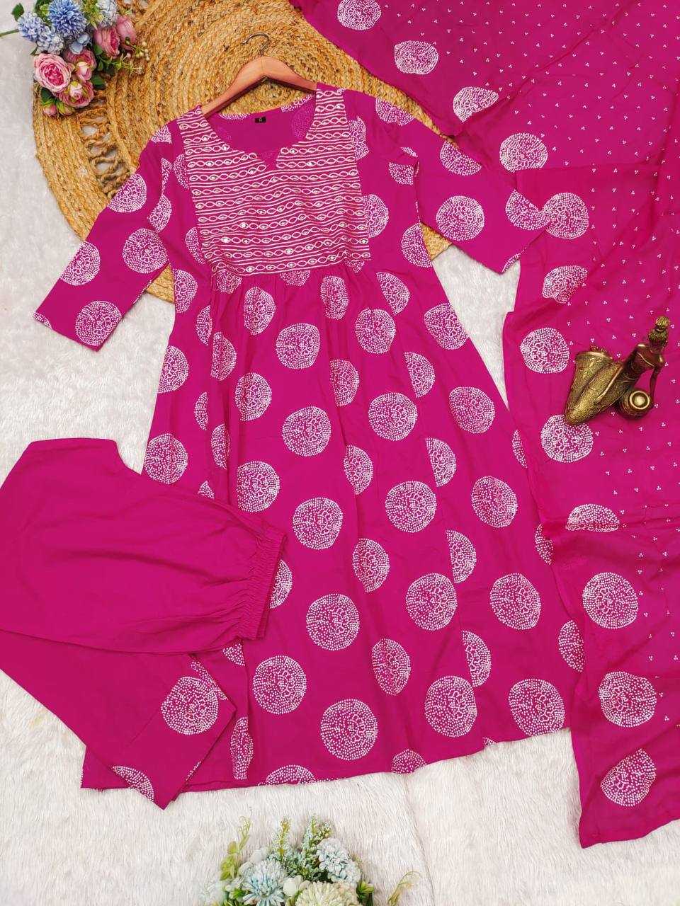 Cotton Kesh211 Ldy86 Suits & Dresses  Printed Cotton Anarkali Long Kurtis Suits