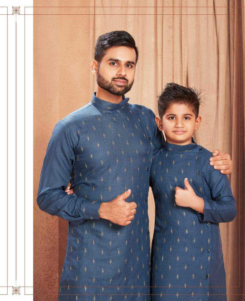 Cotton Ksb 106 Mens Wear  Father Son Combo Wears