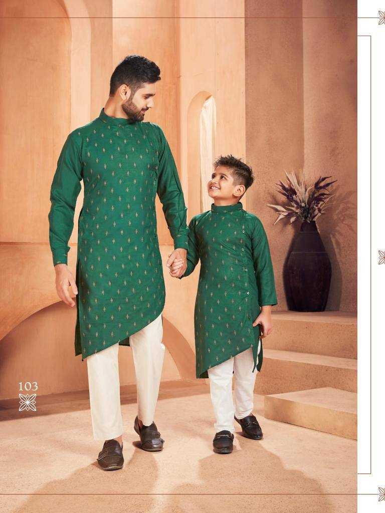 Cotton Ksb 106 Mens Wear  Father Son Combo Wears