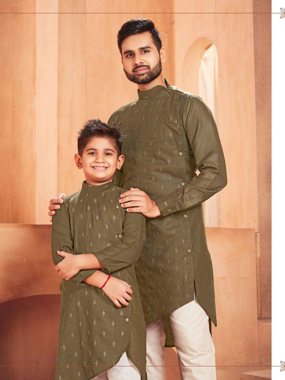 Cotton Ksb 106 Mens Wear  Father Son Combo Wears