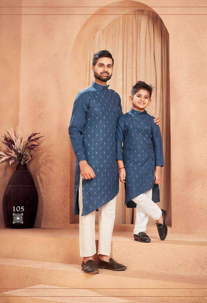 Cotton Ksb 106 Mens Wear  Father Son Combo Wears