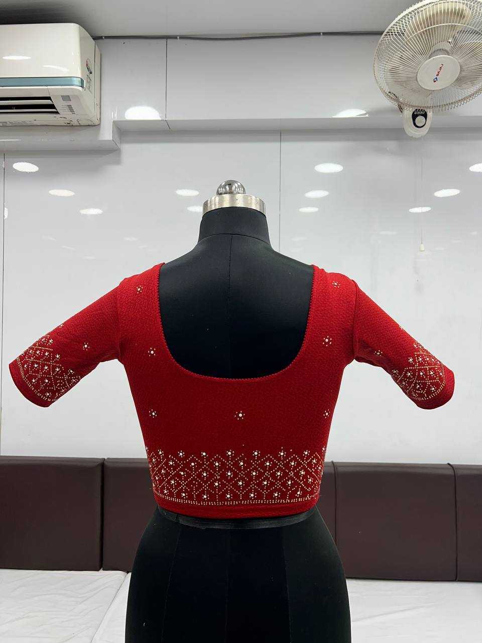 Cotton Lycra Kesh231 Aditi Readymade Blouse  Stretchable Cotton Blouse