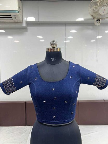 Cotton Lycra Kesh231 Aditi Readymade Blouse  Stretchable Cotton Blouse