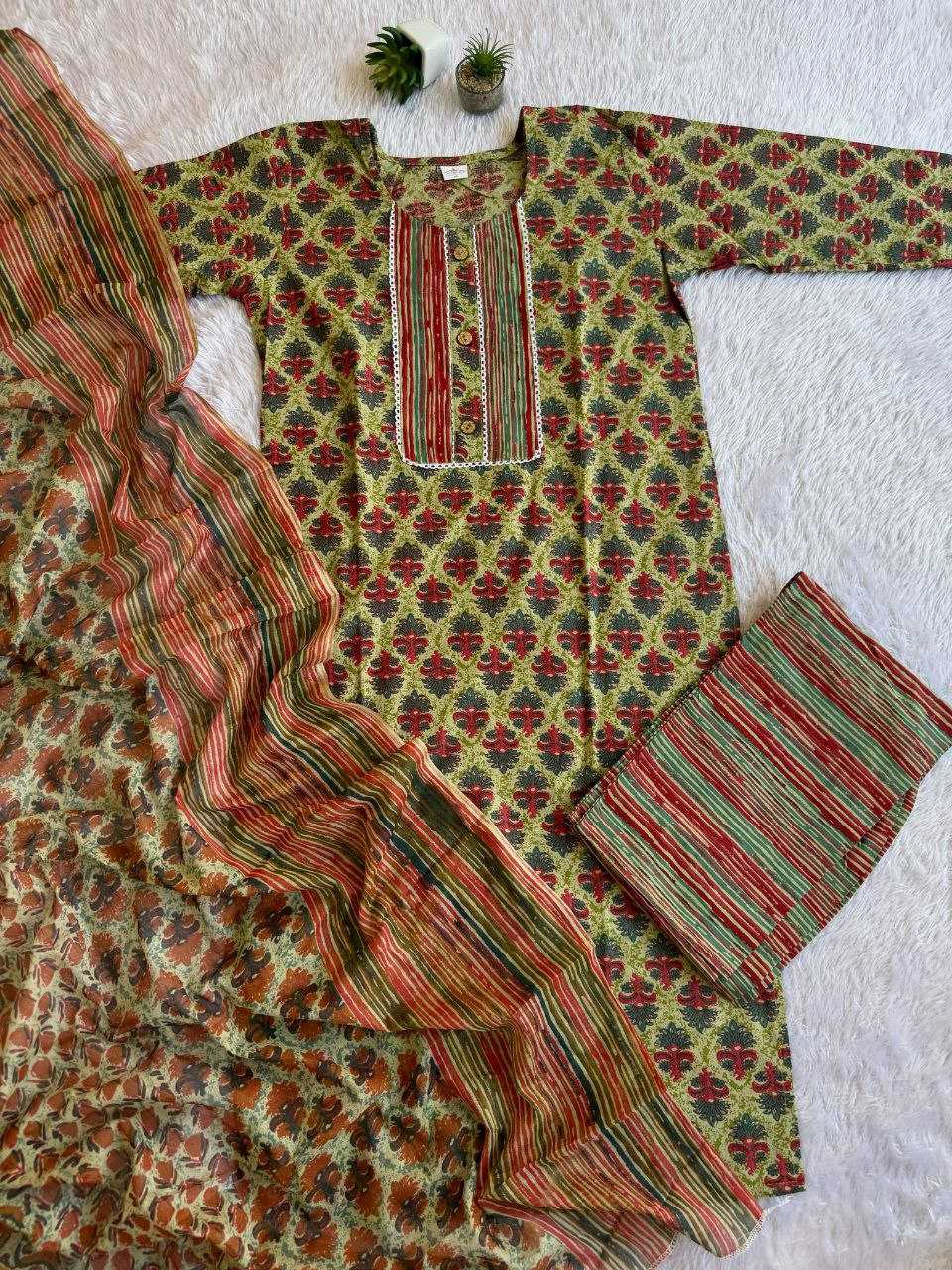 Cotton Mcc Bagru  Suits