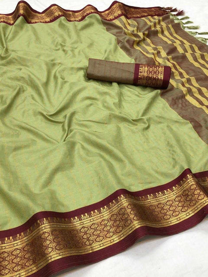 Cotton Nfa Covid-(2)  Soft Silk South Indian Traditional Sarees