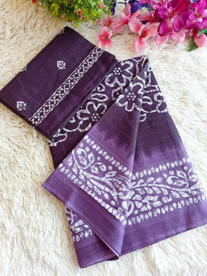 Cotton Rae 08 Sarees  Printed Cotton Linen Ladies Sarees