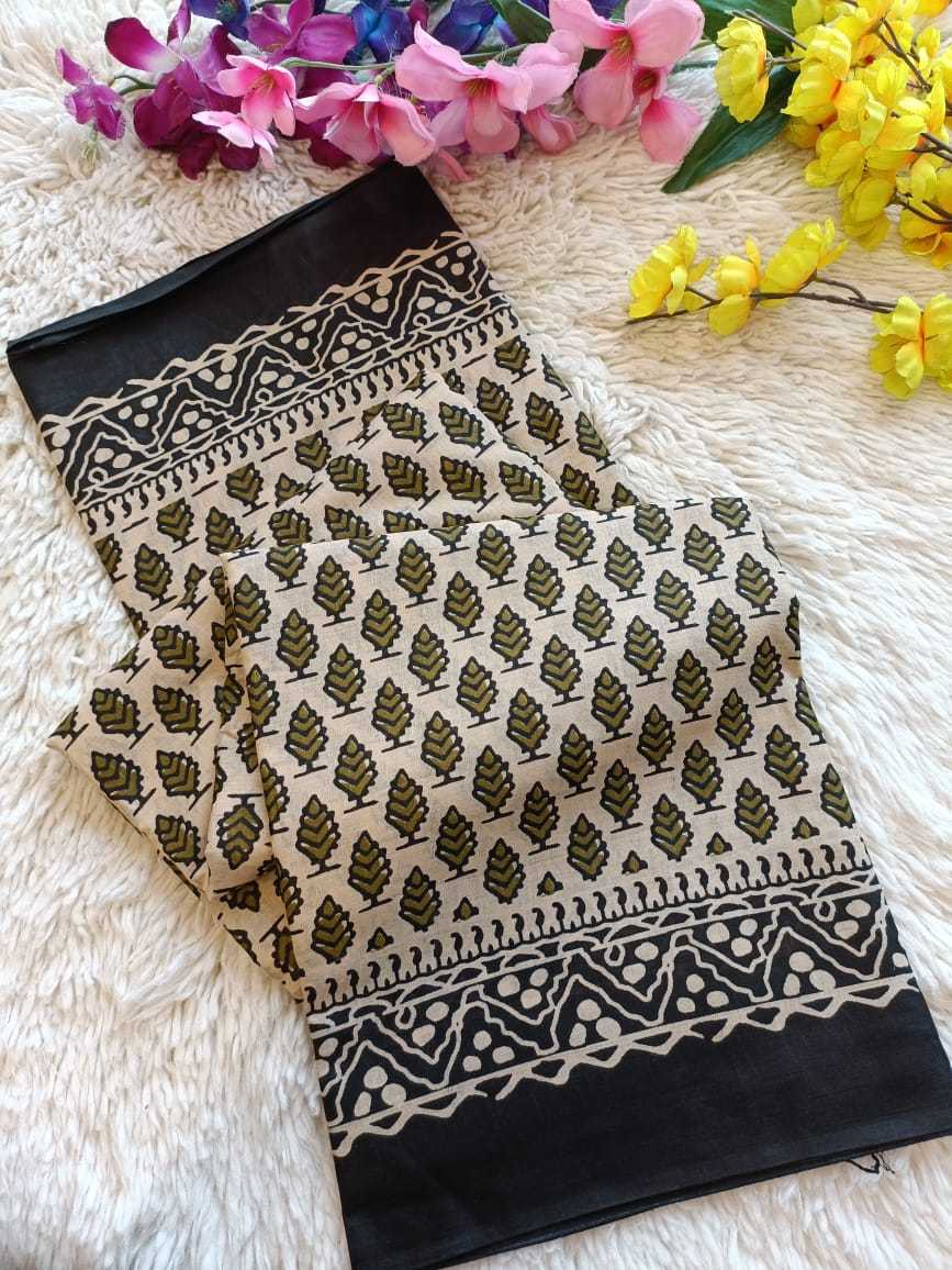 Cotton Rae 11 Sarees  Printed Cotton Linen Ladies Sarees