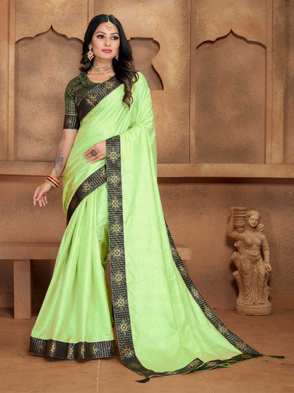 Cotton Rdd 10 Sarees  Cotton Linen Ladies Lace Border Sarees