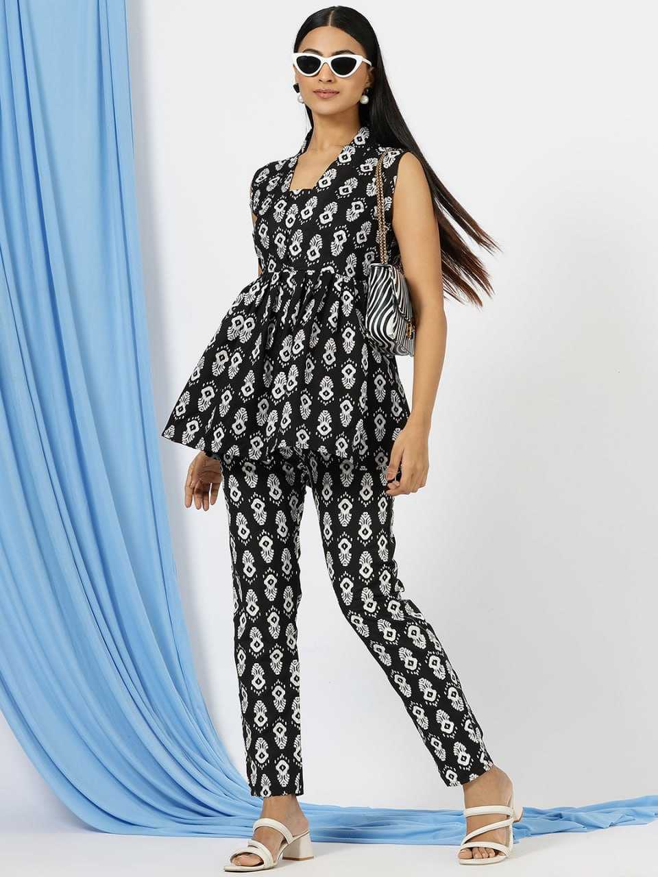 Cotton Reyon Rin153 7224 Western Wear  Co-Ord Set