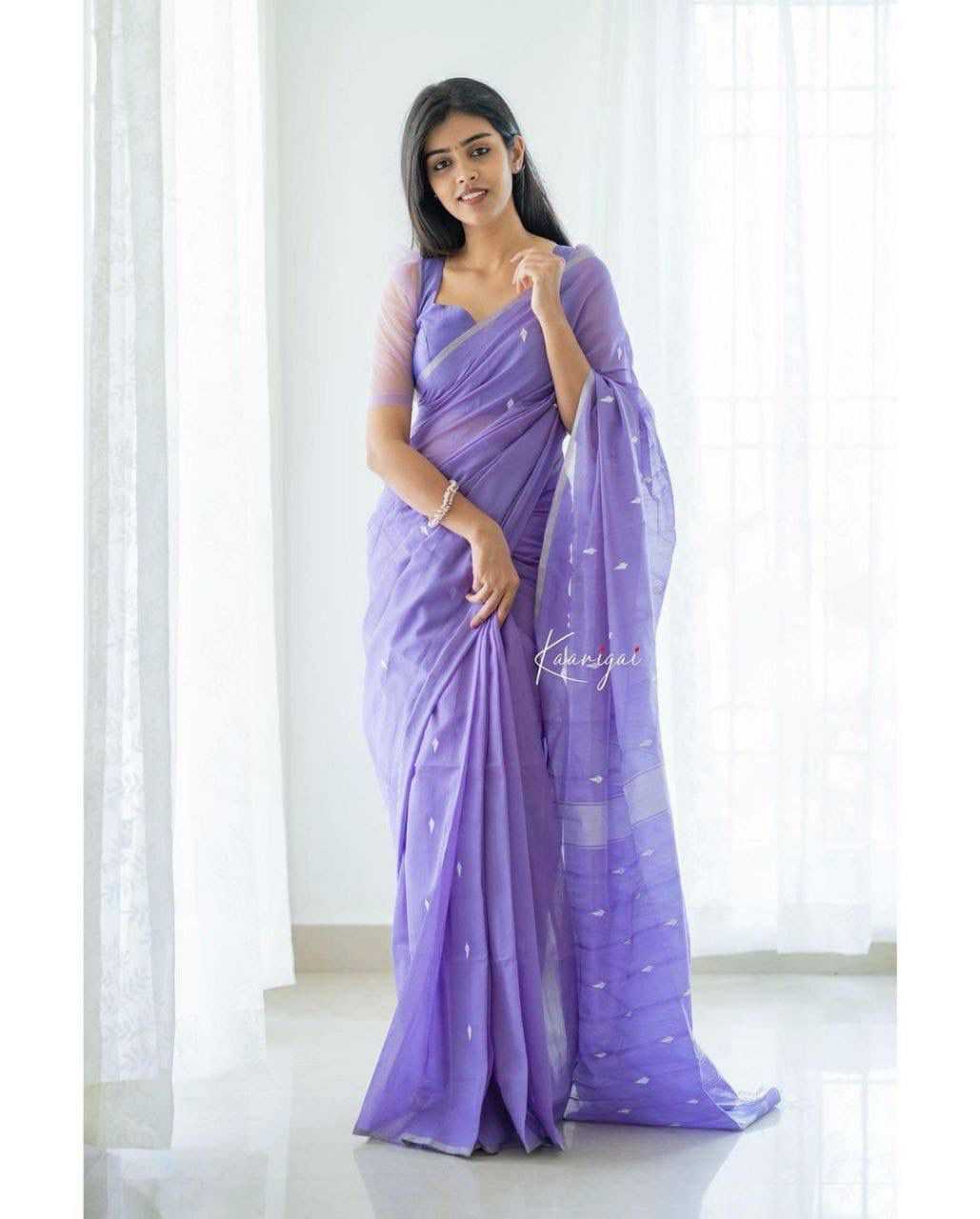 Cotton Rin179 599 Sarees  Cotton Linene Ladies Indian Sarees