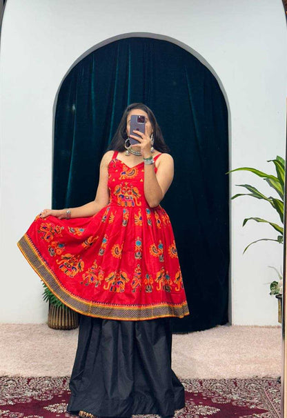 Cotton Rin181 1063 Lehengas  Fancy Printed Embroidered Lehengas