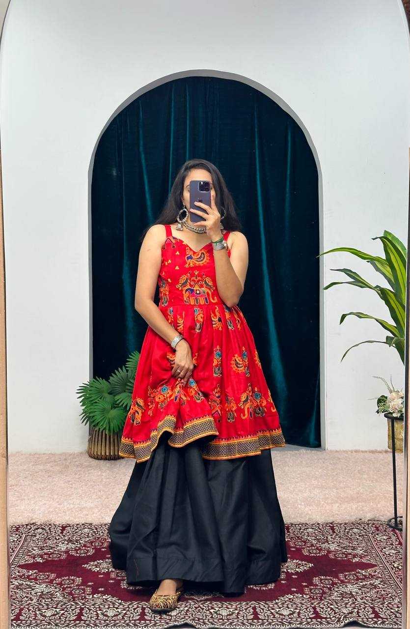 Cotton Rin181 1063 Lehengas  Fancy Printed Embroidered Lehengas