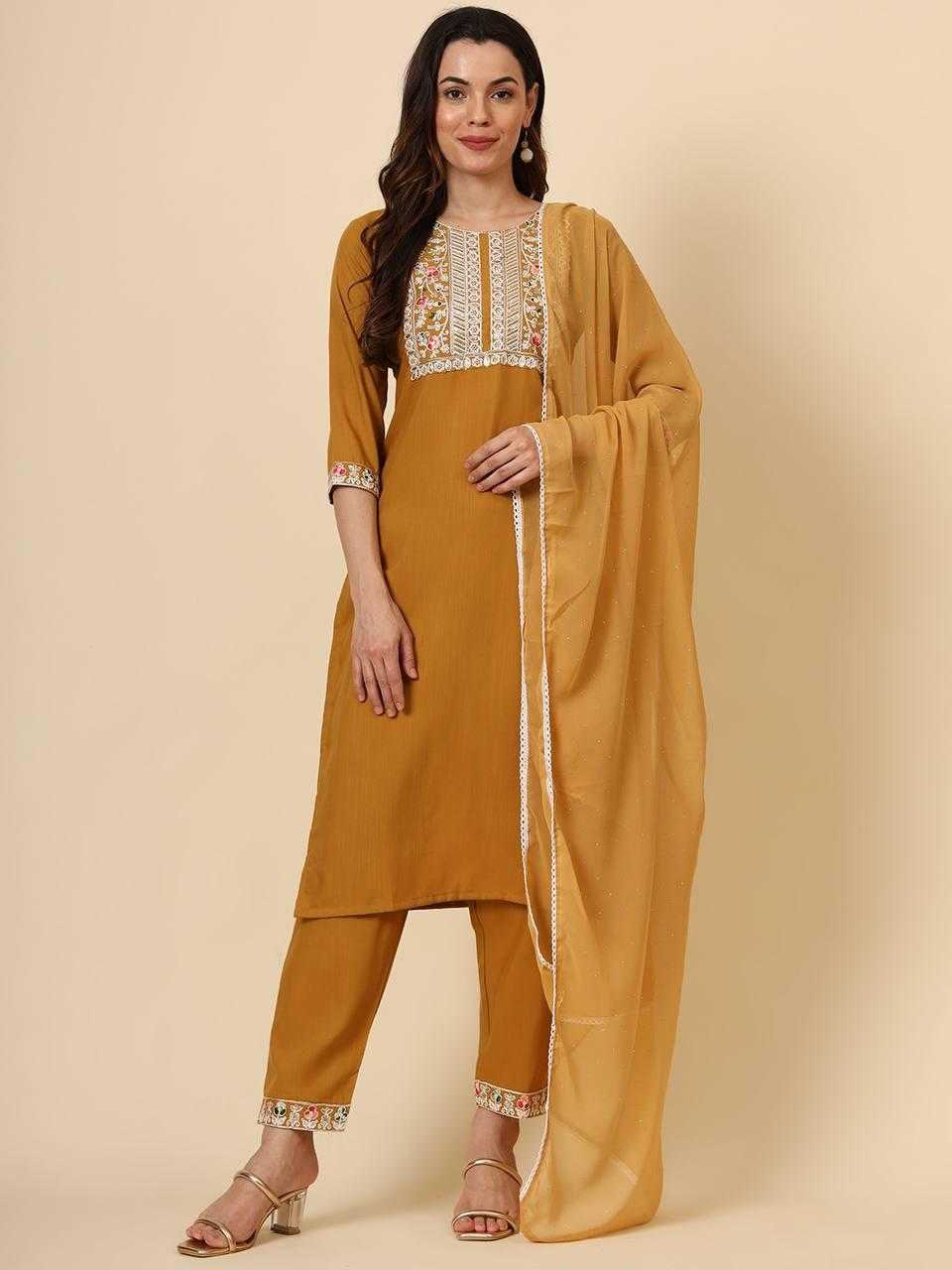 Cotton Rin188 Mazza Suits & Dresses  Ladies Embroidery Cotton Suits