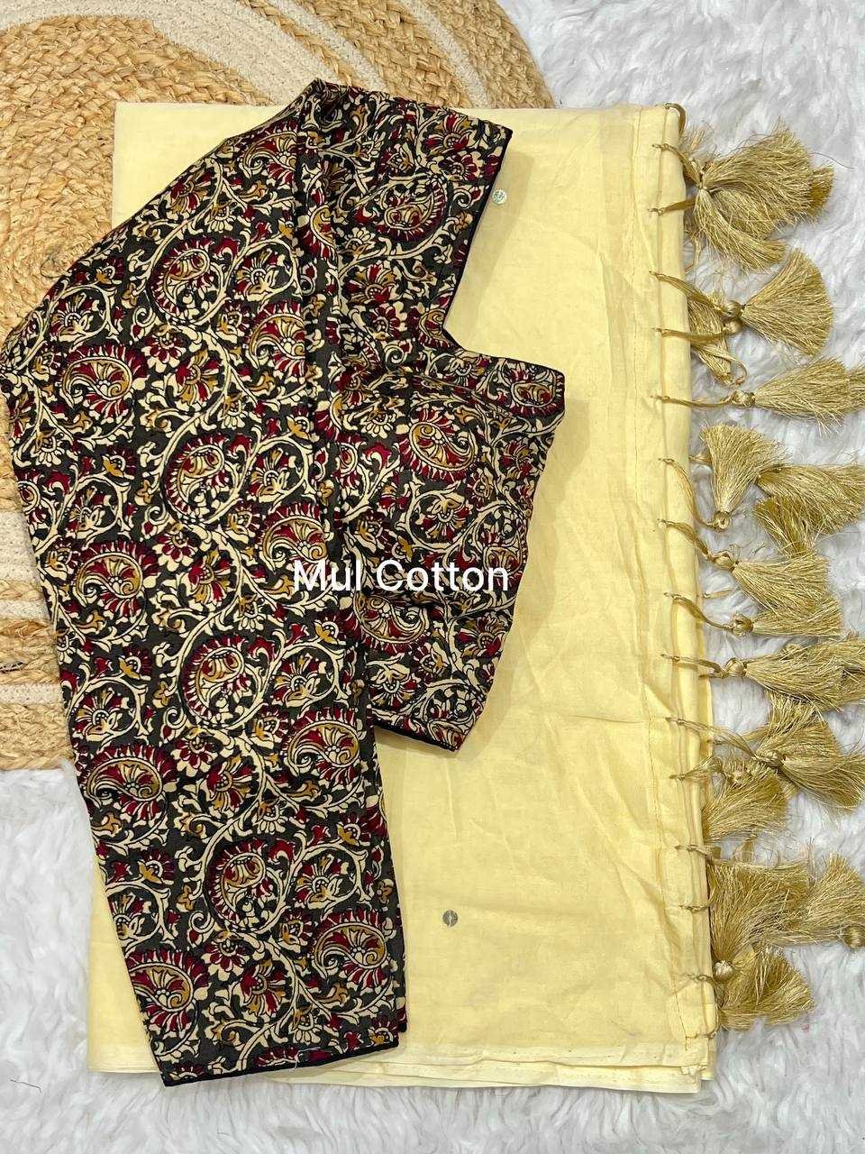 Cotton Rin189 1155 Sarees  Cotton Linen Ladies Hadn Work Cotton Sarees With Blouse