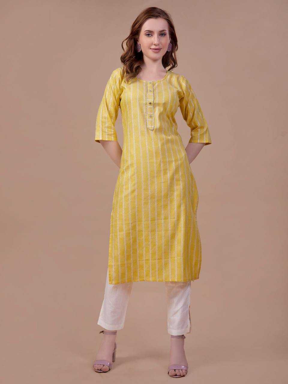 Cotton Rin200 177 Kkurtis  Casual Long Cotton Ladies Kurtis