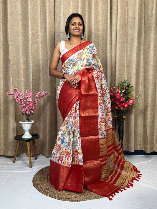 Cotton Rwc Inch  Saree