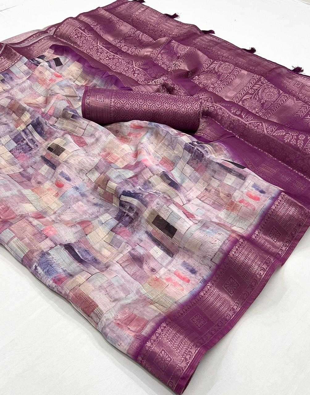 Cotton San 183000 Sarees  Printed Cotton Linen Ladies Sarees