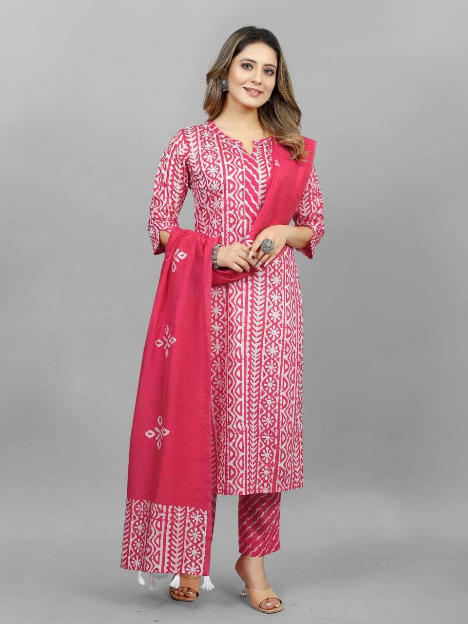 Cotton Srrt Batik Suits & Dresses  Printed Cotton Ladies Silk Suits