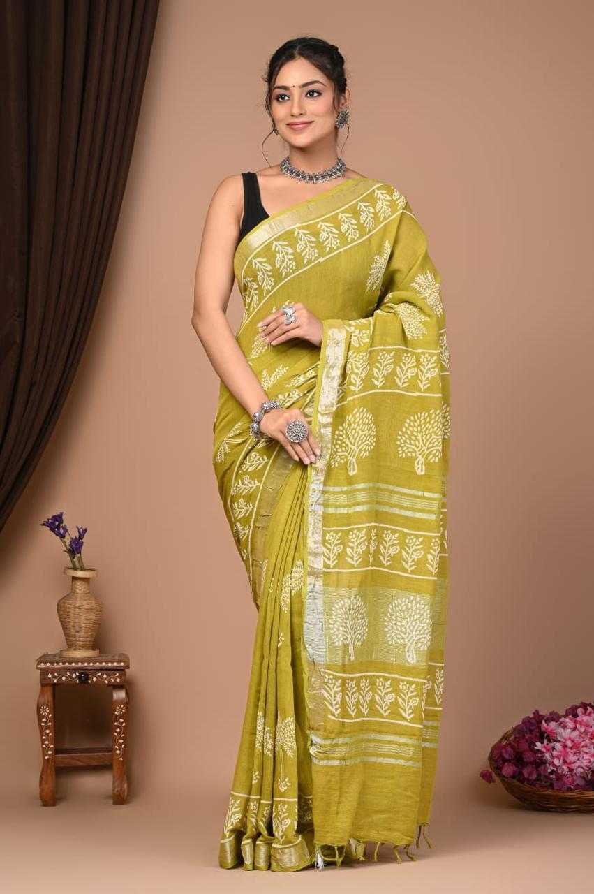 Cotton Vad 25 Sarees  Printed Ladies Cotton Linen Sarees