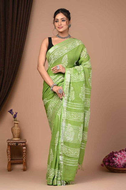 Cotton Vad 25 Sarees  Printed Ladies Cotton Linen Sarees