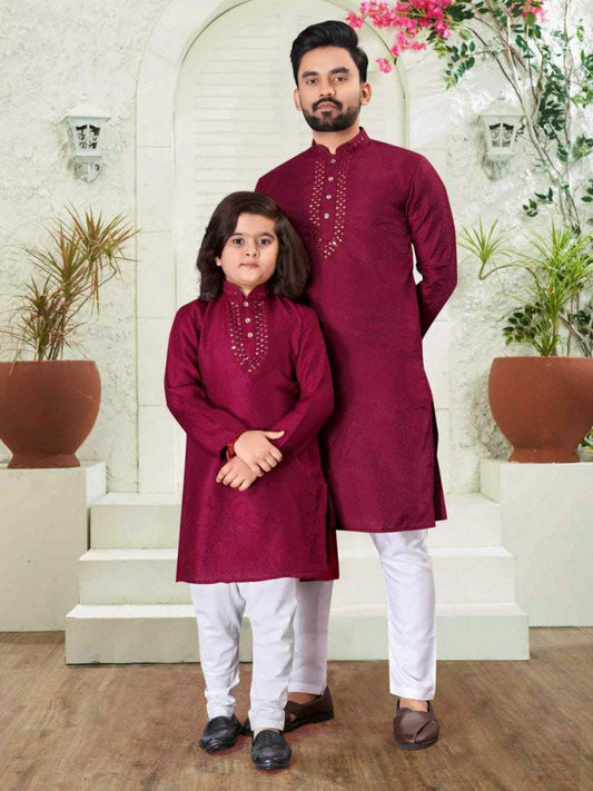 Cotton Wtx 03 Men Wear  Father Son Combo Wears