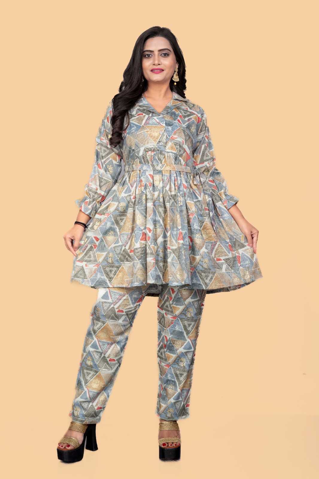 Cotton Wtx Mom Western Wear  Co-Ord Set