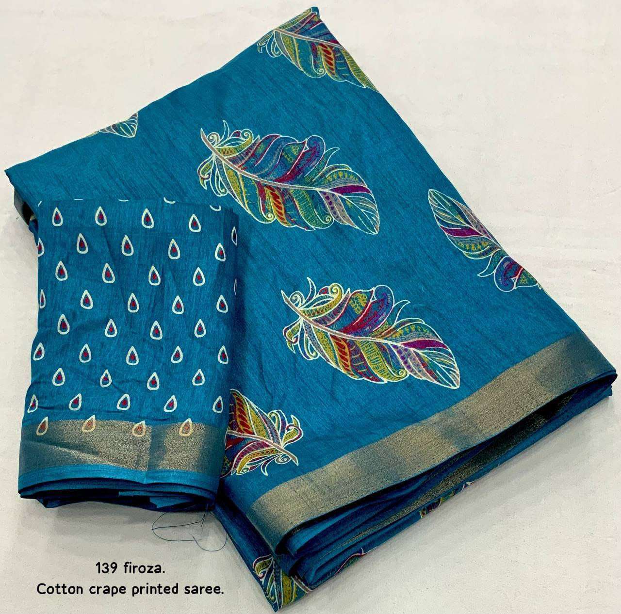 Crepe Kesh118 139 Sarees  Printed Cotton Linen Ladies Sarees