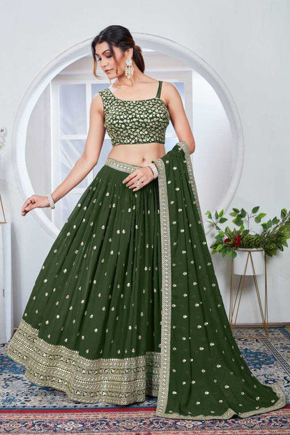 Crepe Silk Ksb 2241 Lehengas  Traditional Embroidered Lehengas