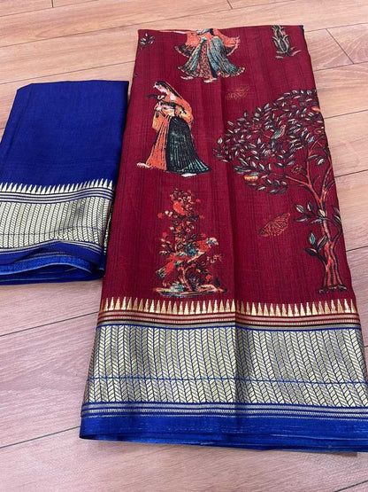 Crepe Silk Rmp 274  Saree