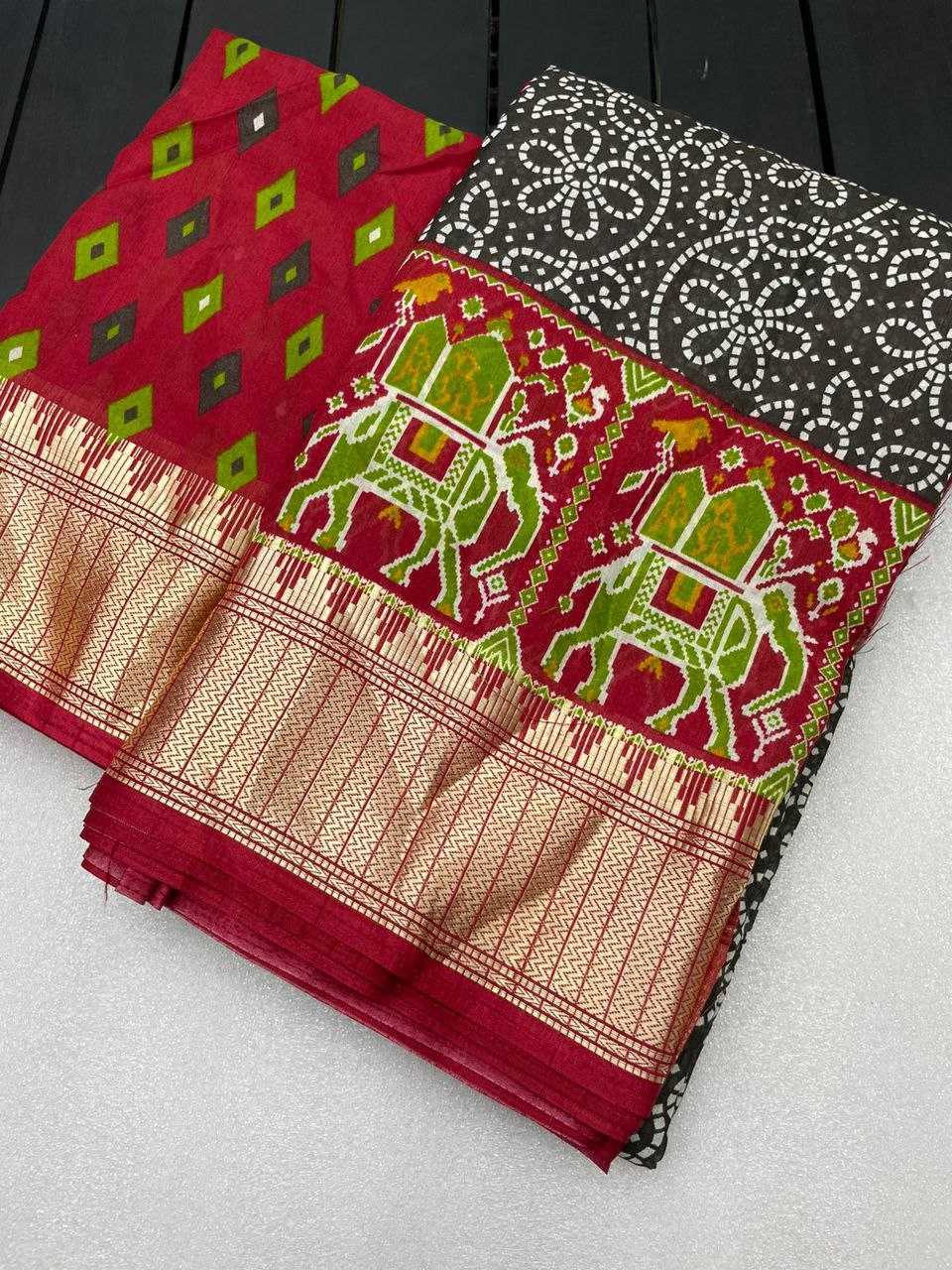 Crepe Silk Rmp Binni  Saree