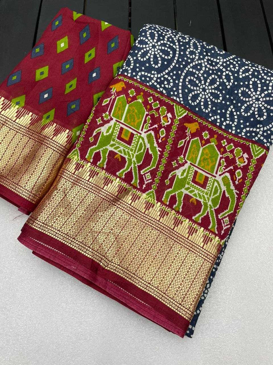 Crepe Silk Rmp Binni  Saree