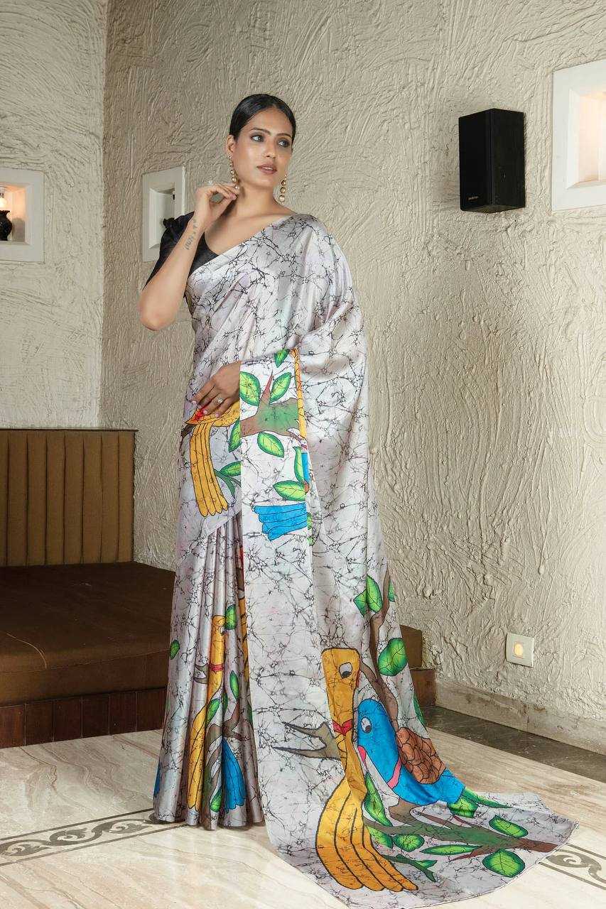 Crepe Silk Rnat 603  Sarees